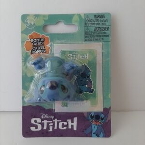 Disney Stitch Mini Figure 1.75" Toy Figure With Bonus Card Cake Topper